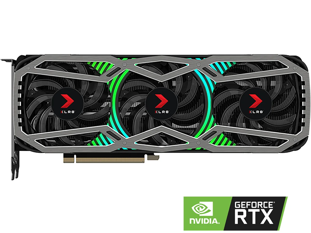 PNY Technologies, Inc. PNY Technologies, Inc. GMR3081N4KAGT3CKTP GeForce RTX 3080 10 GB GDDR6X graphics card — product photo