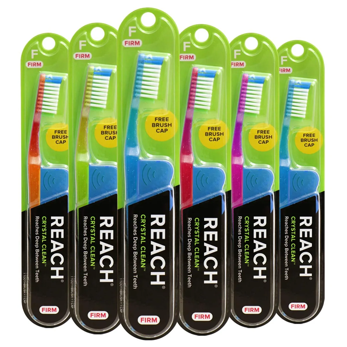  Reach Crystal Clean Toothbrush Firm Bristles Pack of 6 — product photo
