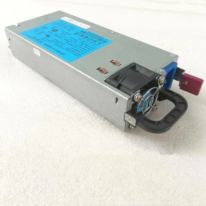 Rectangular metal ATX power supply unit with ventilation grille and fan visible
