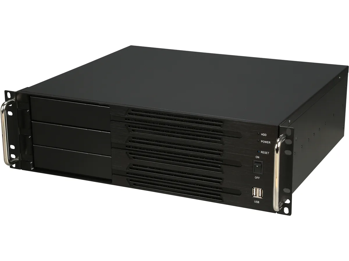 Athena Power Athena Power RM-3U300PRR55U2 3U rackmount server chassis 550W redundant PSU — fotografia produktu