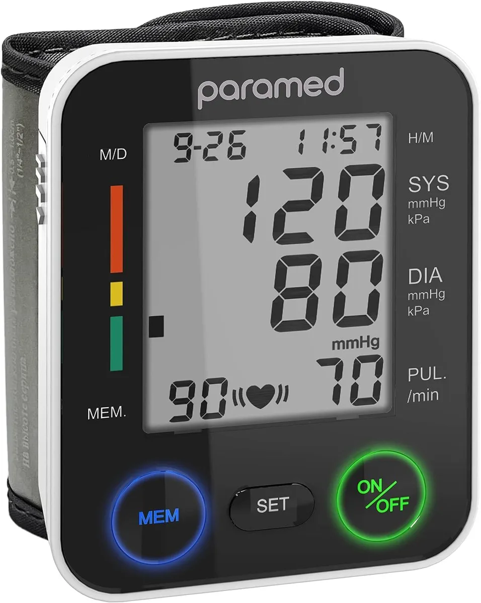  Paramed PG-800A12 blood pressure monitor 90 readings 5.3-7.6" cuff — снимка на продукта