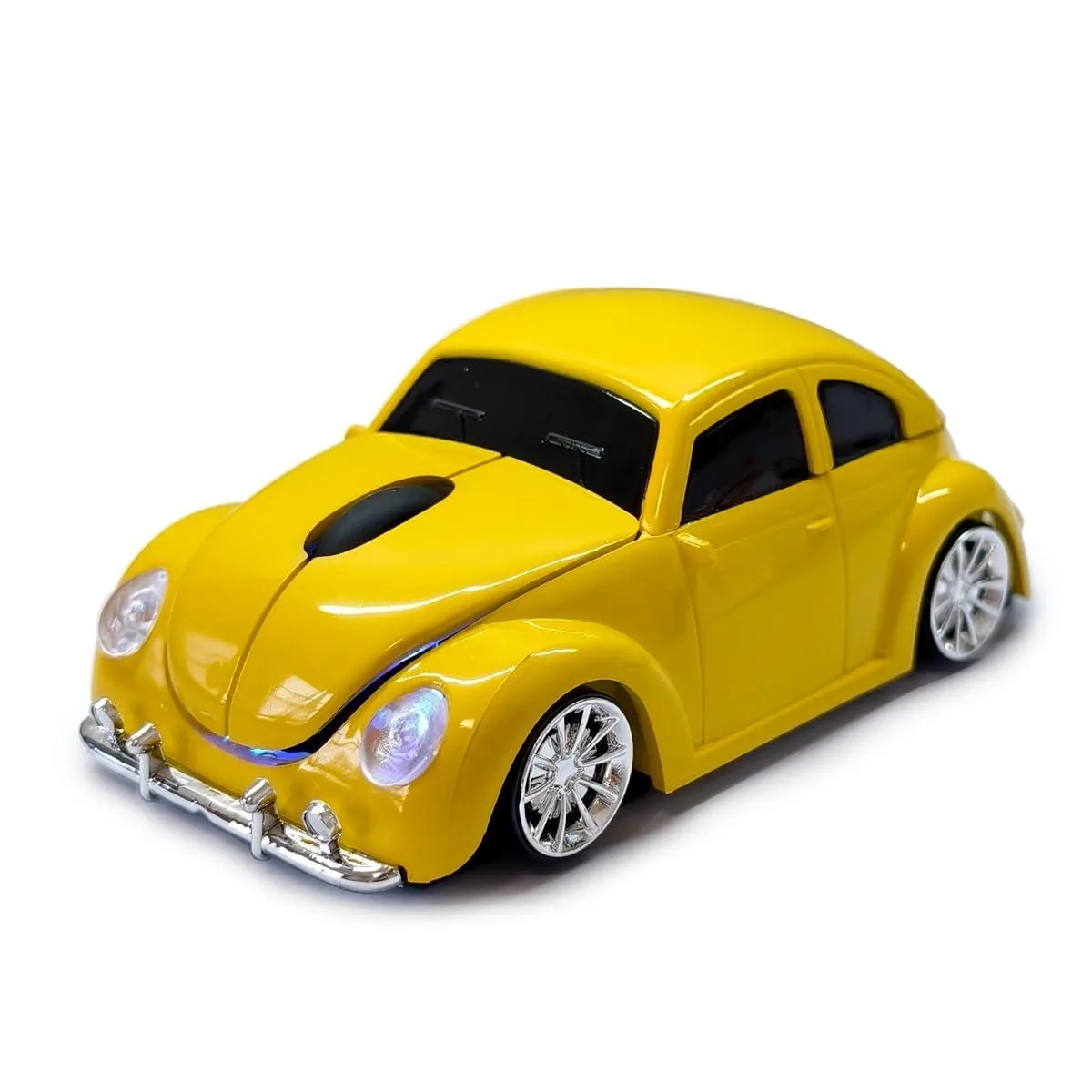  SDGSQHA BN020-Yellow Car-Shaped Wireless Optical Gaming Mouse Yellow — photo du produit