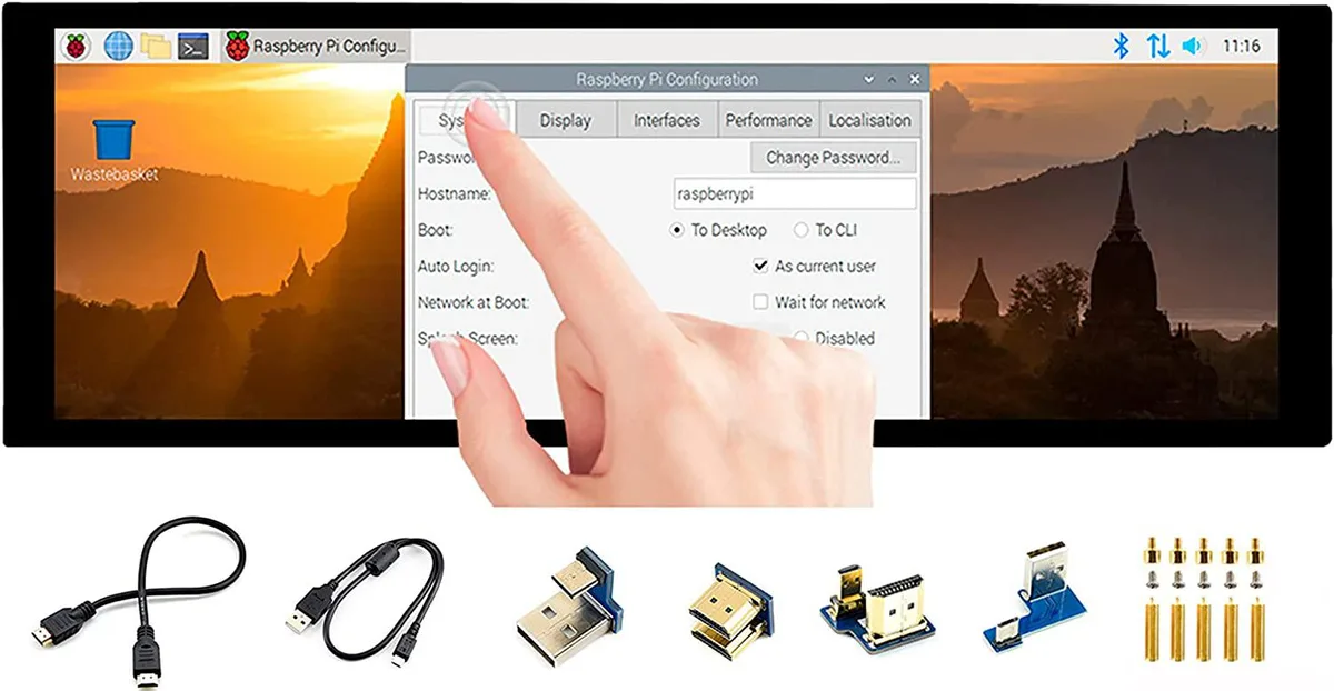 WaveShare WaveShare 7.9inch 400×1280 Capacitive Touch Portable Monitor — снимка на продукта