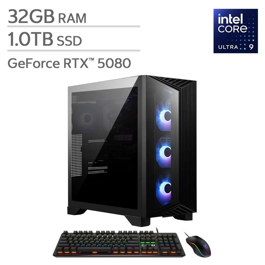 MSI MSI Aegis R2 AI Gaming Desktop Core Ultra 9 285 RTX 5080 32GB 1TB — photo du produit