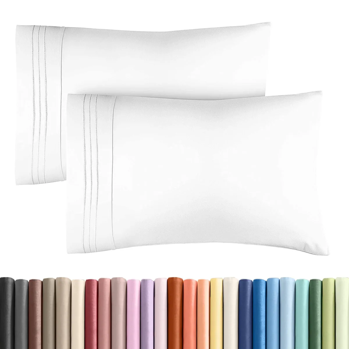  CANMOV BKT0101 Black Microfiber Pillowcase Set of 2 — 商品照片