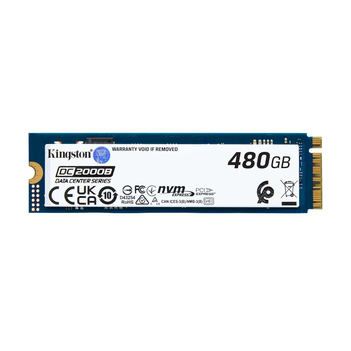 Kingston Technology Corp. Kingston Technology Corp. SEDC2000BM8/480G enterprise SSD 480GB M.2 2280 PCIe 4.0 x4 — product photo