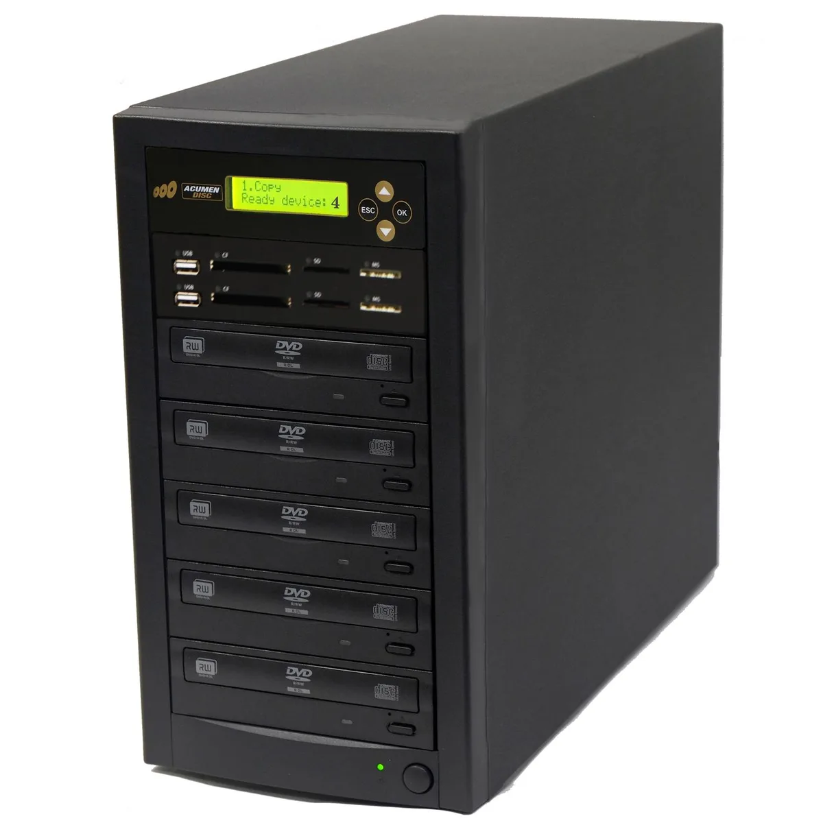 Acumen Disc Acumen Disc CrossOver DVD Duplicator AD04-MMP 1-4 Target 33MB/s 52X CD 24X DVD — תמונת המוצר