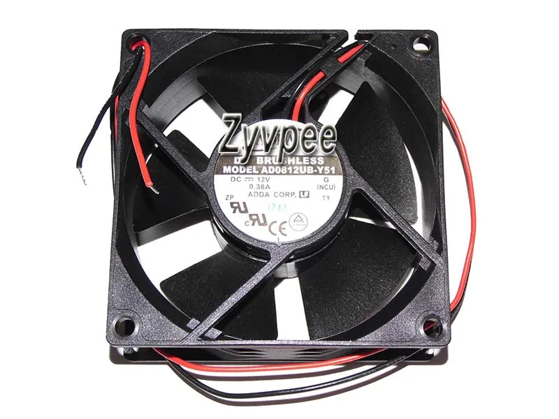 Zyvpee Zyvpee AD0812UB-Y51 80mm 8032 12V .38A 2 Wires case fan — foto produk
