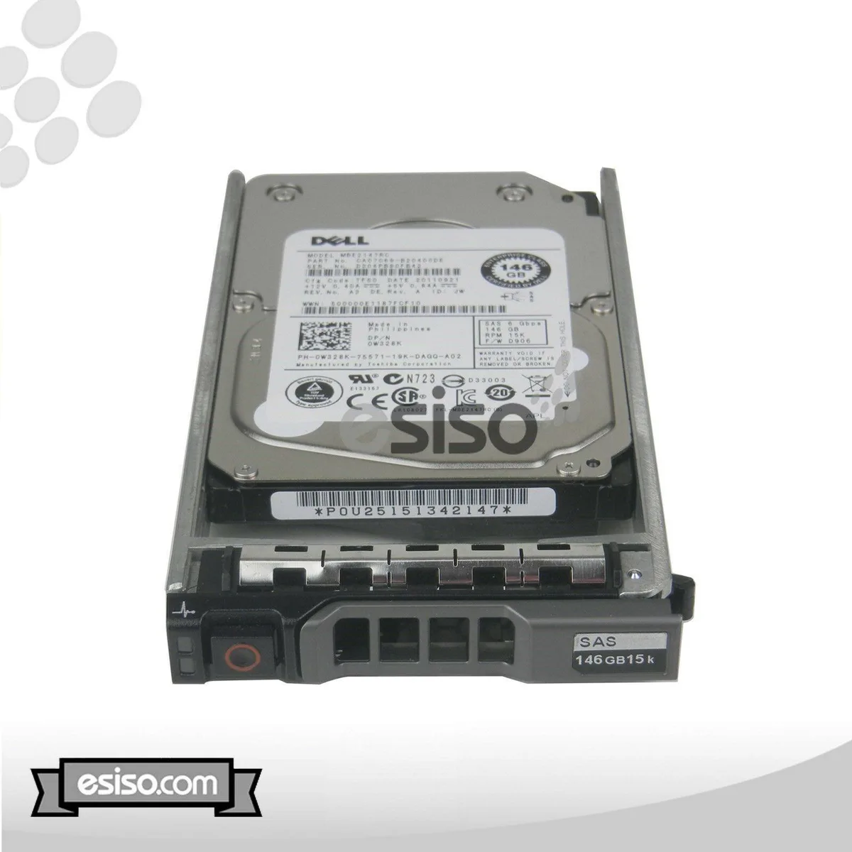 DELL DELL MBE214RC 146GB 15000RPM 2.5" SAS internal hard drive — foto del producto