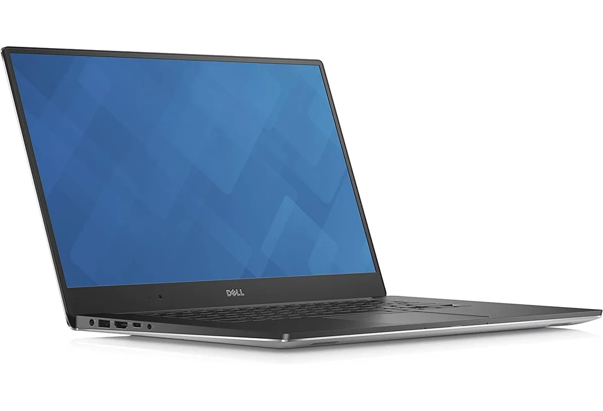 Silver Dell Precision 5510 15.6 inch laptop closed view