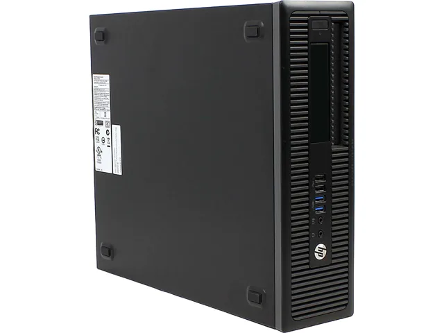Small silver desktop tower, compact business form factor