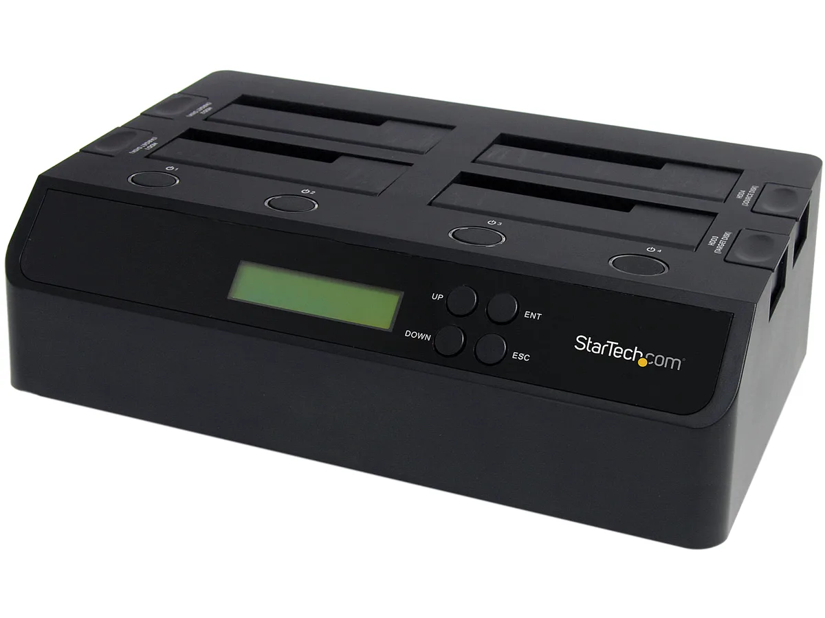 STARTECH STARTECH SATDOCK4U3RE 4 Bay USB 3.0 eSATA 1:3 SATA Hard Drive Duplicator Dock — foto del producto