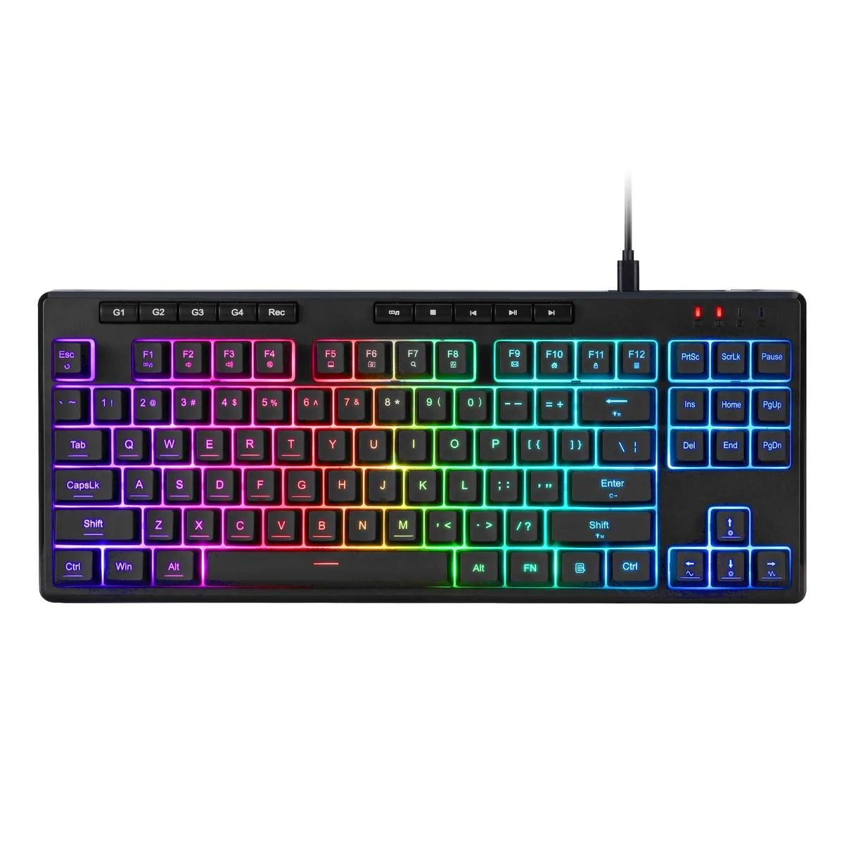Redragon Shiva 87 K516 TKL Wired Membrane Gaming Keyboard 87 Keys 4 Macro Keys 26 Anti-Ghosting 16.8M RGB — foto do produto
