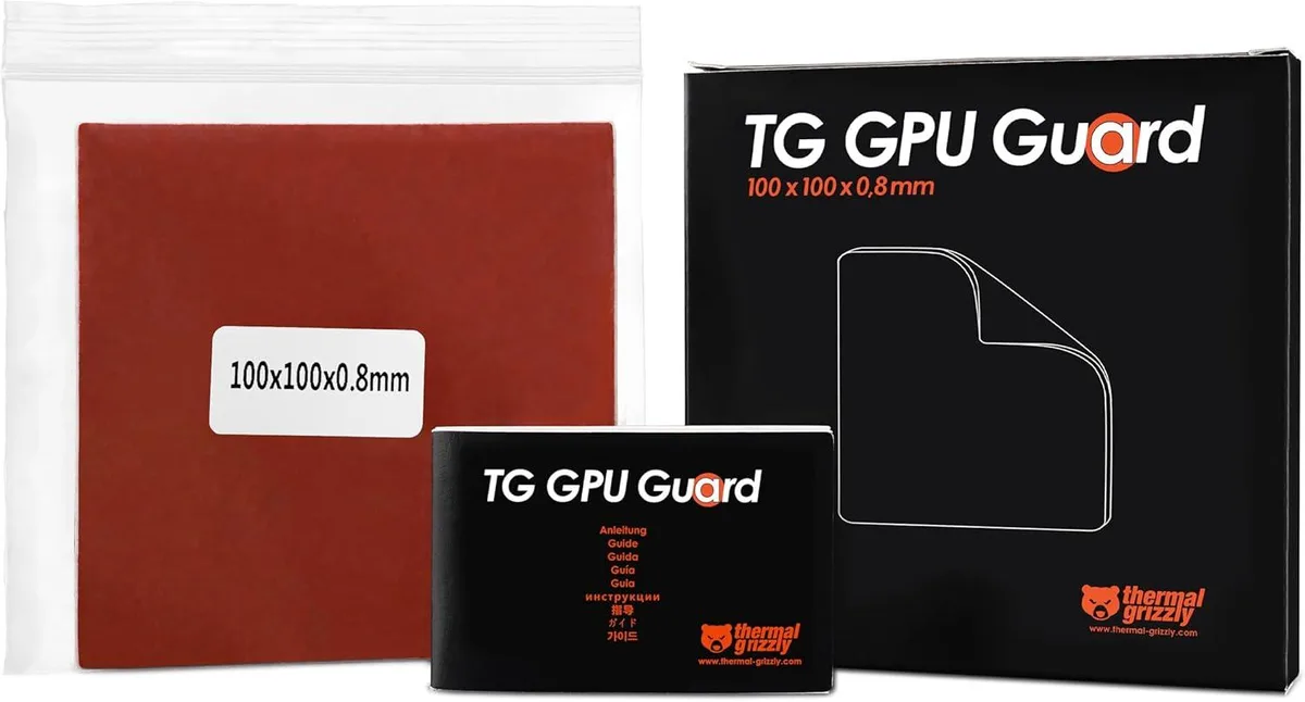 Thermal Grizzly Thermal Grizzly TG-GG-100-100-08 GPU Guard Gasket 100x100x0.8 mm — 商品照片