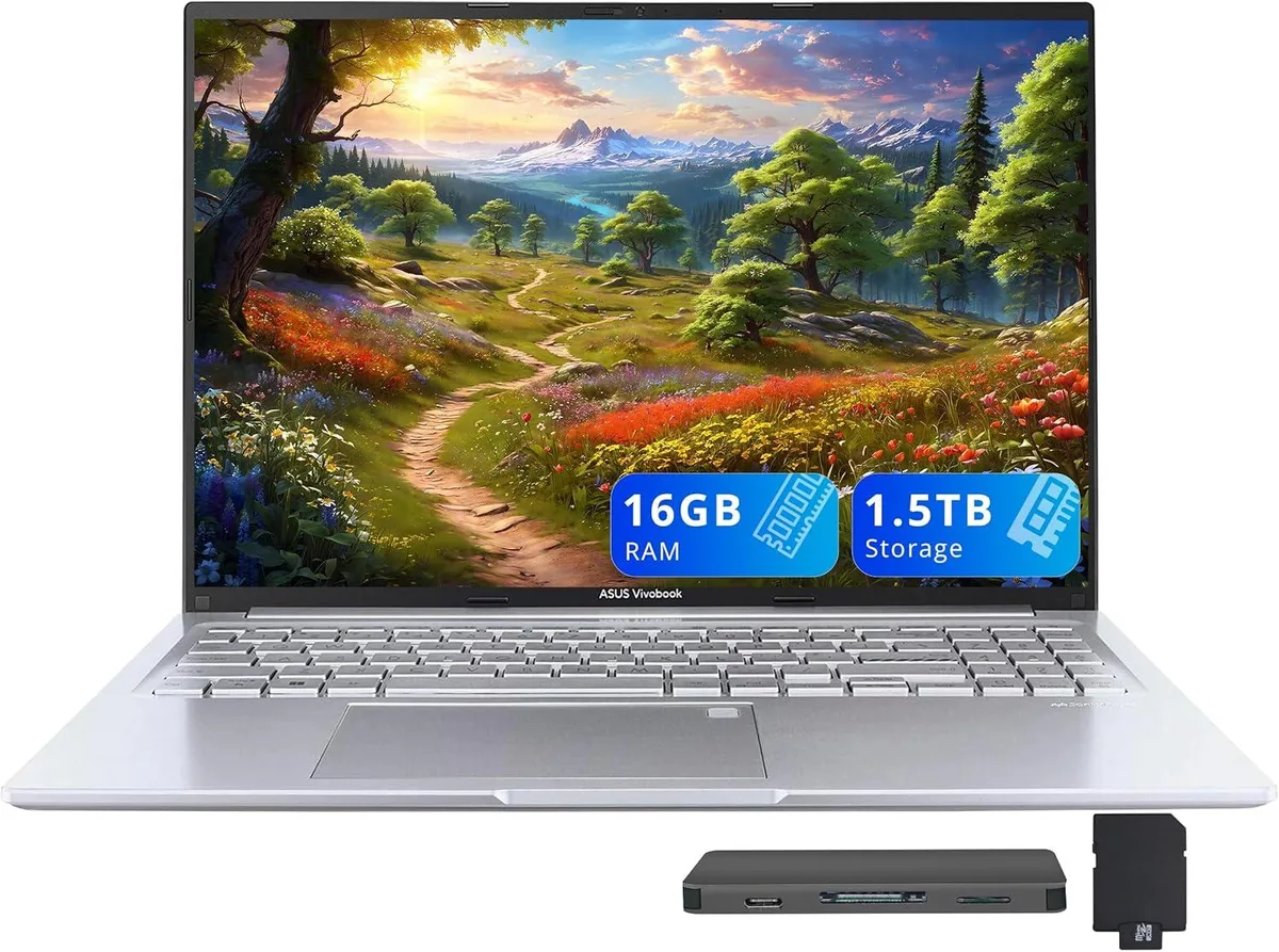 ASUS ASUS Vivobook 16" WUXGA Business Laptop Intel Core i9-13900H 16GB DDR4 512GB SSD Silver — ภาพสินค้า