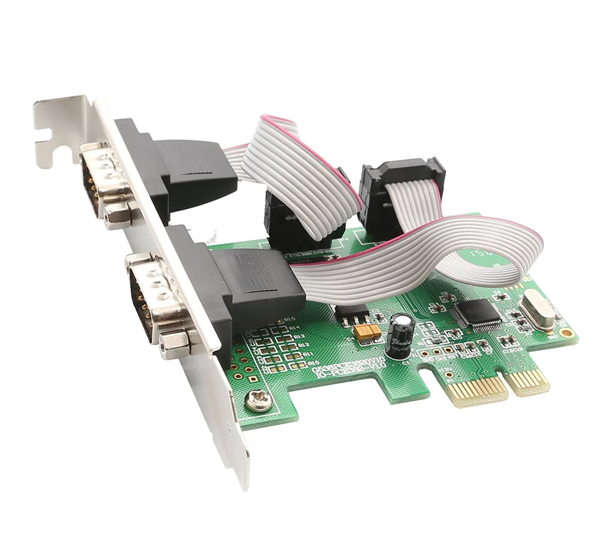 TeKit TeKit 2 Port Serial PCI-E 1.0 x1 Expansion Card — foto del producto