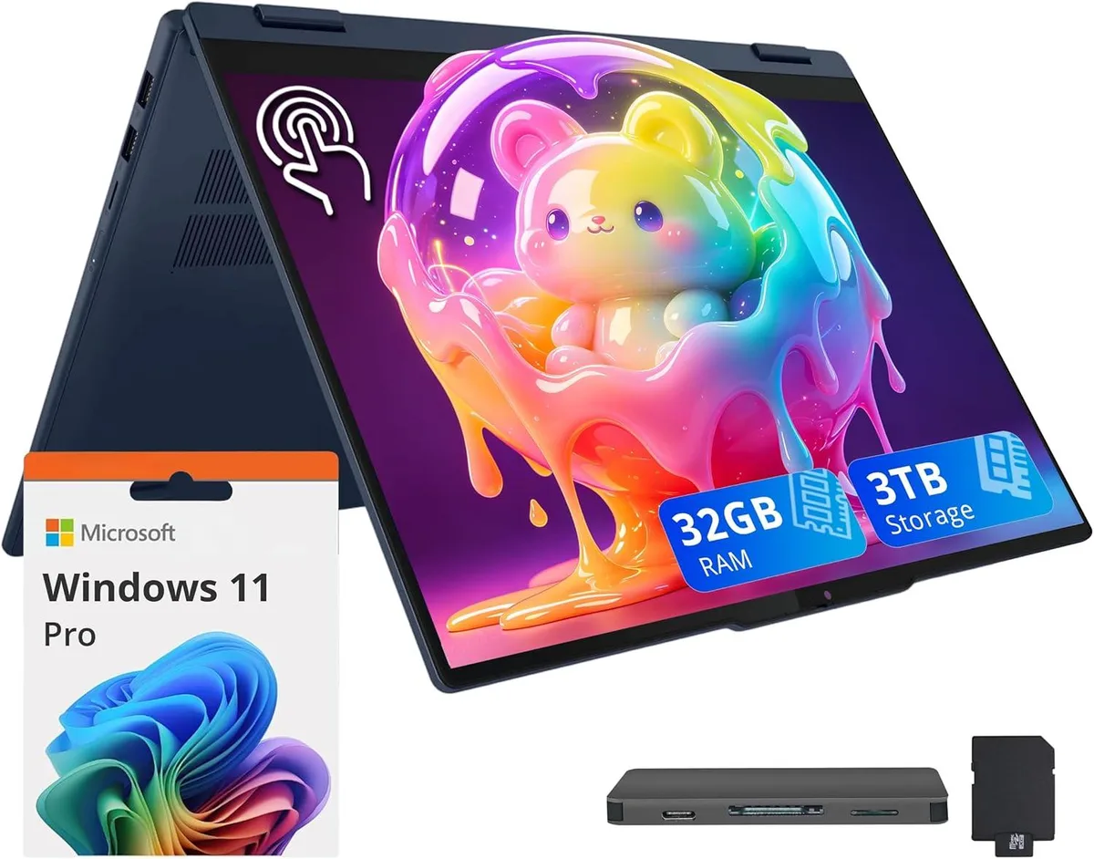 Lenovo Lenovo IdeaPad 5 2-in-1 16" WUXGA Touchscreen Intel Core Ultra 7 255U 32GB DDR5 2TB SSD Windows 11 Pro Blue — foto produk