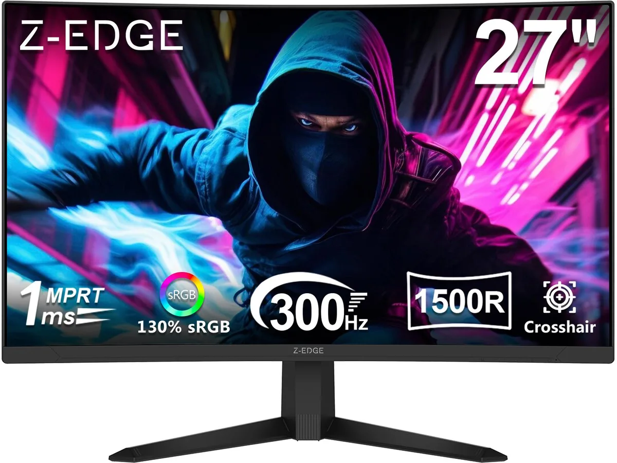 Z-EDGE Z-EDGE UG27S 27" 300Hz 1ms 1500R Curved Gaming Monitor — product photo