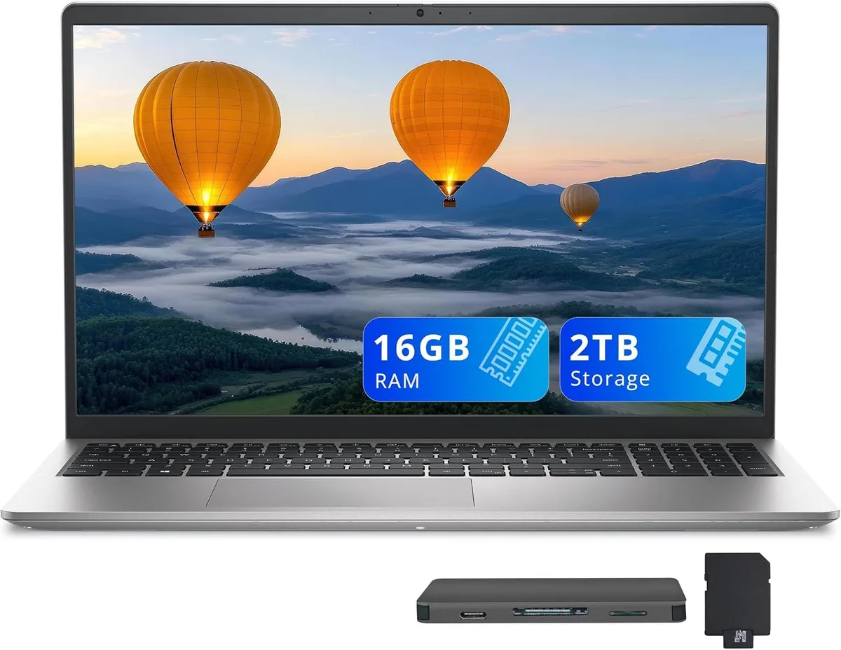 DELL DELL 15 15.6" FHD Business Laptop i7-1355U 16GB 1TB SSD+1TB Dock Silver — ภาพสินค้า