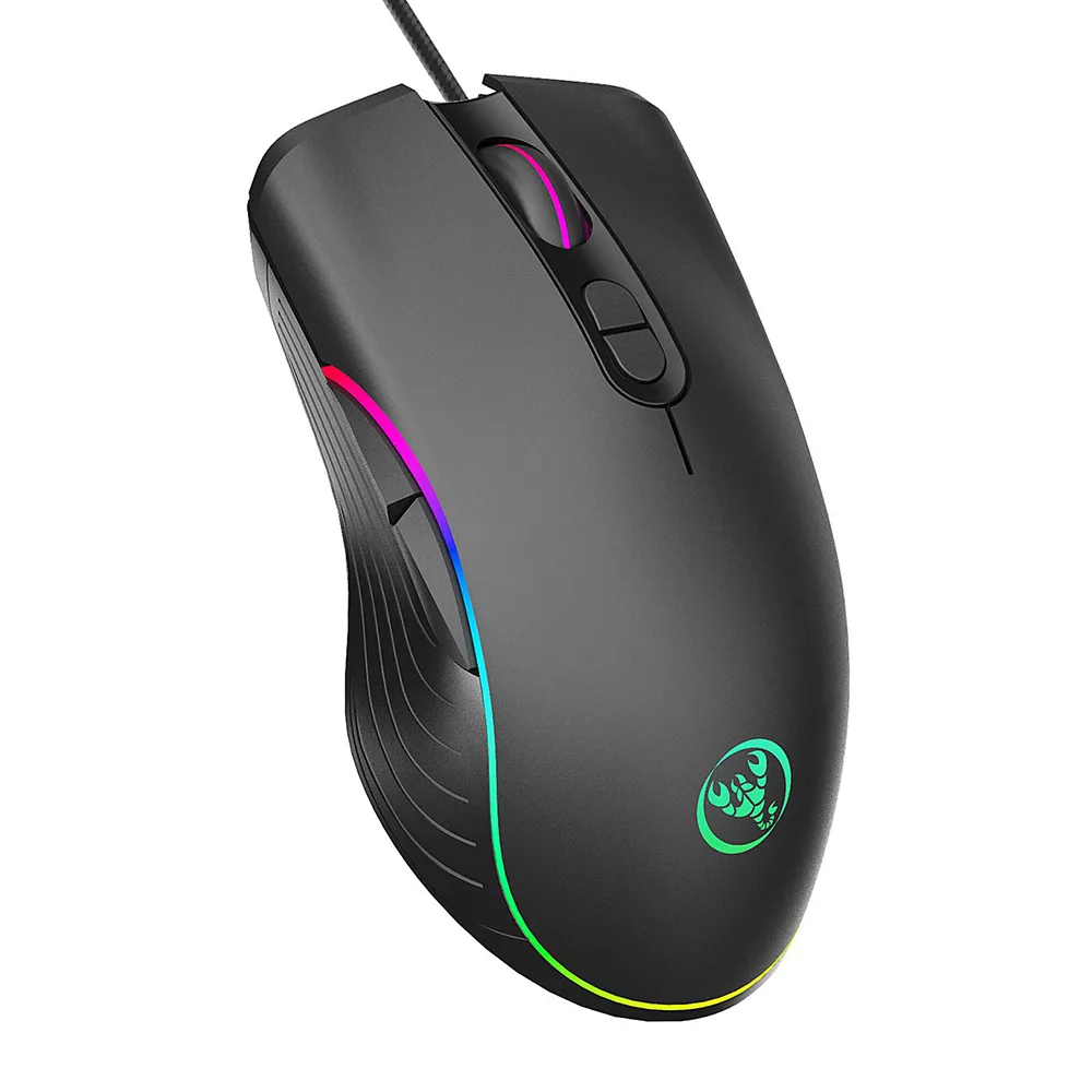 IHDAPP IHDAPP A867 RGB gaming mouse wired 6400 DPI 7 buttons black — product photo
