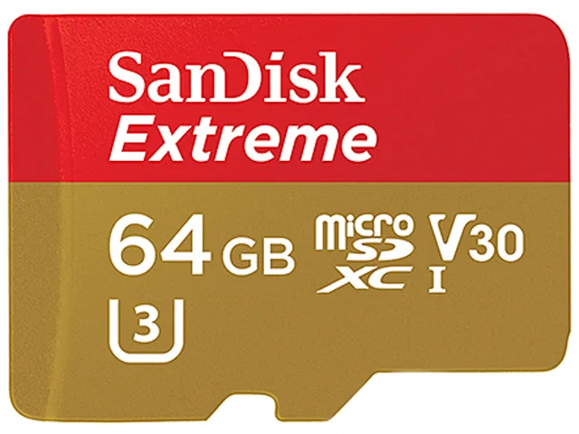 SanDisk SanDisk Extreme microSDXC 64GB UHS-I U3 V30 100MB/s memory card SDSQXVF-064G-GN6MA — صورة المنتج
