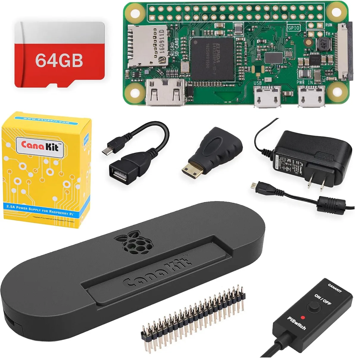 MCDODO MCDODO Raspberry Pi Zero W Kit 64GB 2.5A — product photo