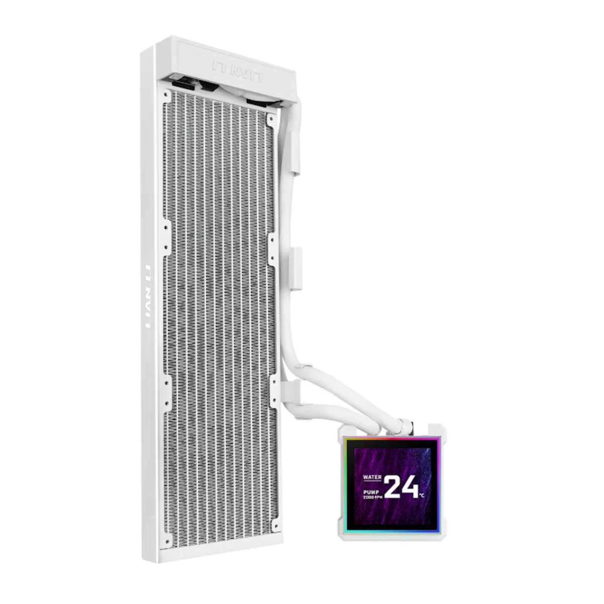 Lian Li Lian Li Hydroshift II-S 360 LCD-S White liquid cooler — product photo