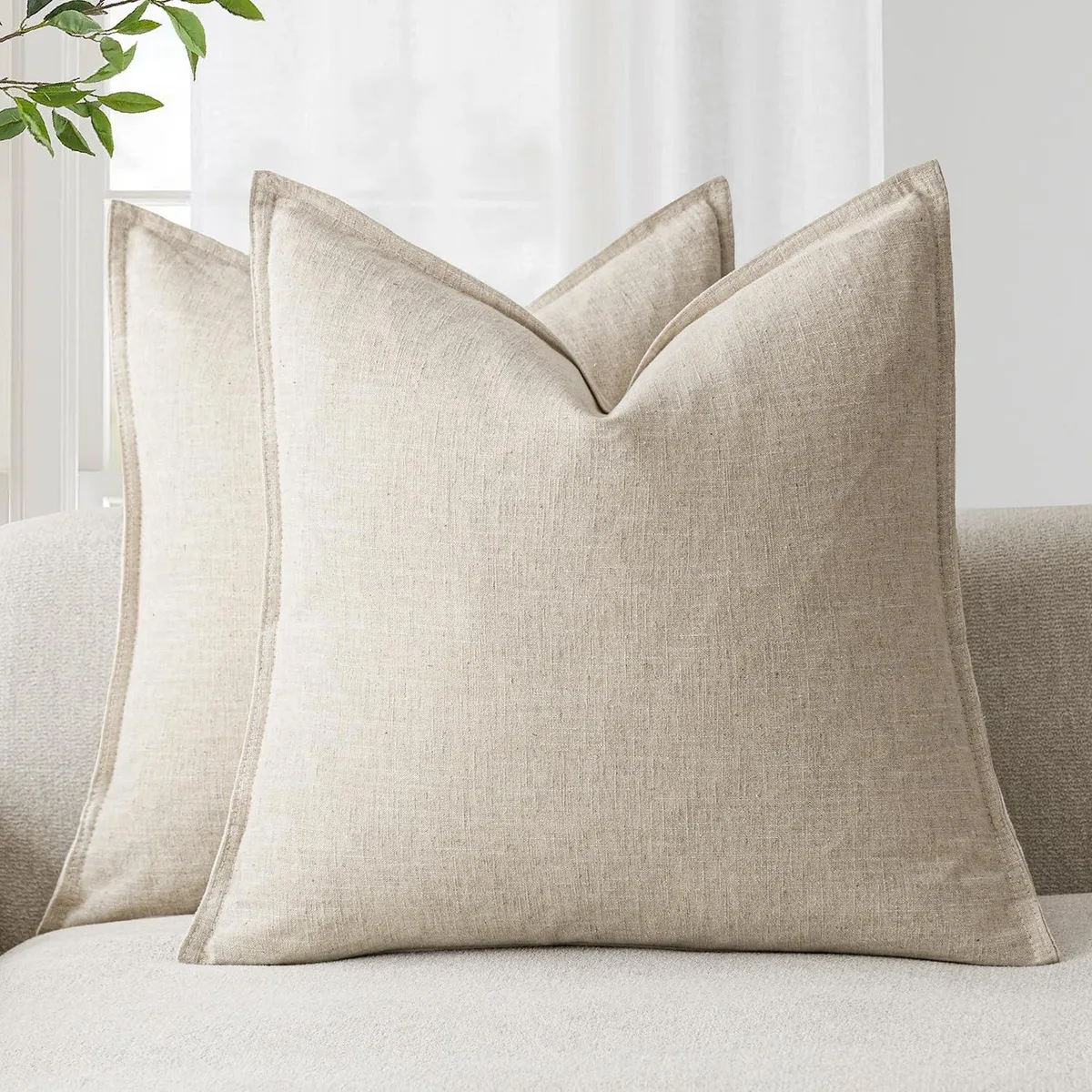 Foindtower BLPC-202 bedroom accent pillow covers 20x20 in pack of 2 — 商品照片
