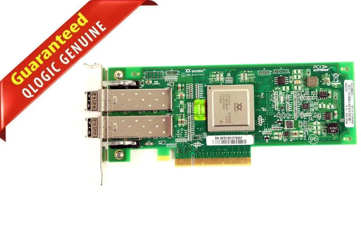 QLogic Corp. QLogic Corp. QLE2562 2-port PCIe 2.0 x8 8Gb/s host bus adapter expansion card — 商品照片