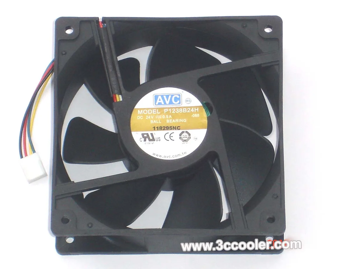Zyvpee Zyvpee P1238B24H 24V 0.5A 4 Pin 120x38mm case fan — product photo