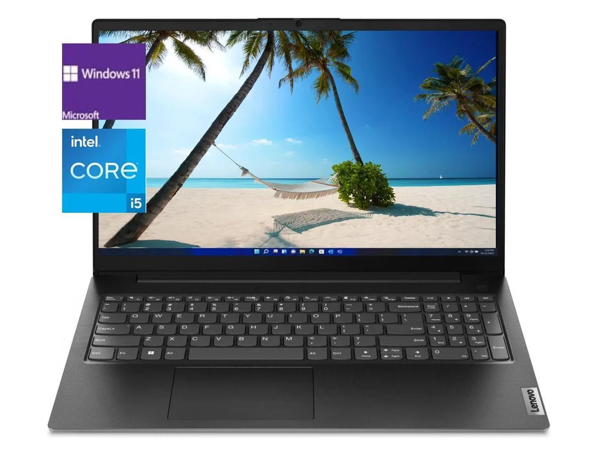 Black 15.6 inch business laptop with numeric keypad