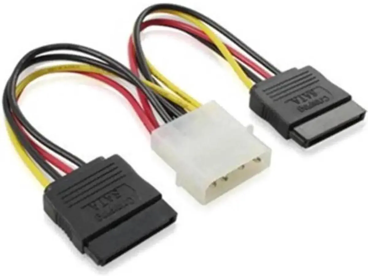 SMUGDESK SMUGDESK 10 Pack 4Pin Molex IDE to Dual 15Pin SATA Power Adapter Cable — product photo
