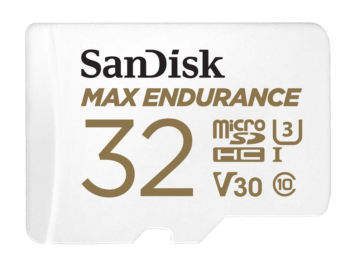 SanDisk SanDisk MAX ENDURANCE 32GB microSDHC U3 V30 100MB/s SDSQQVR-032G-GN6IA memory card — 商品写真