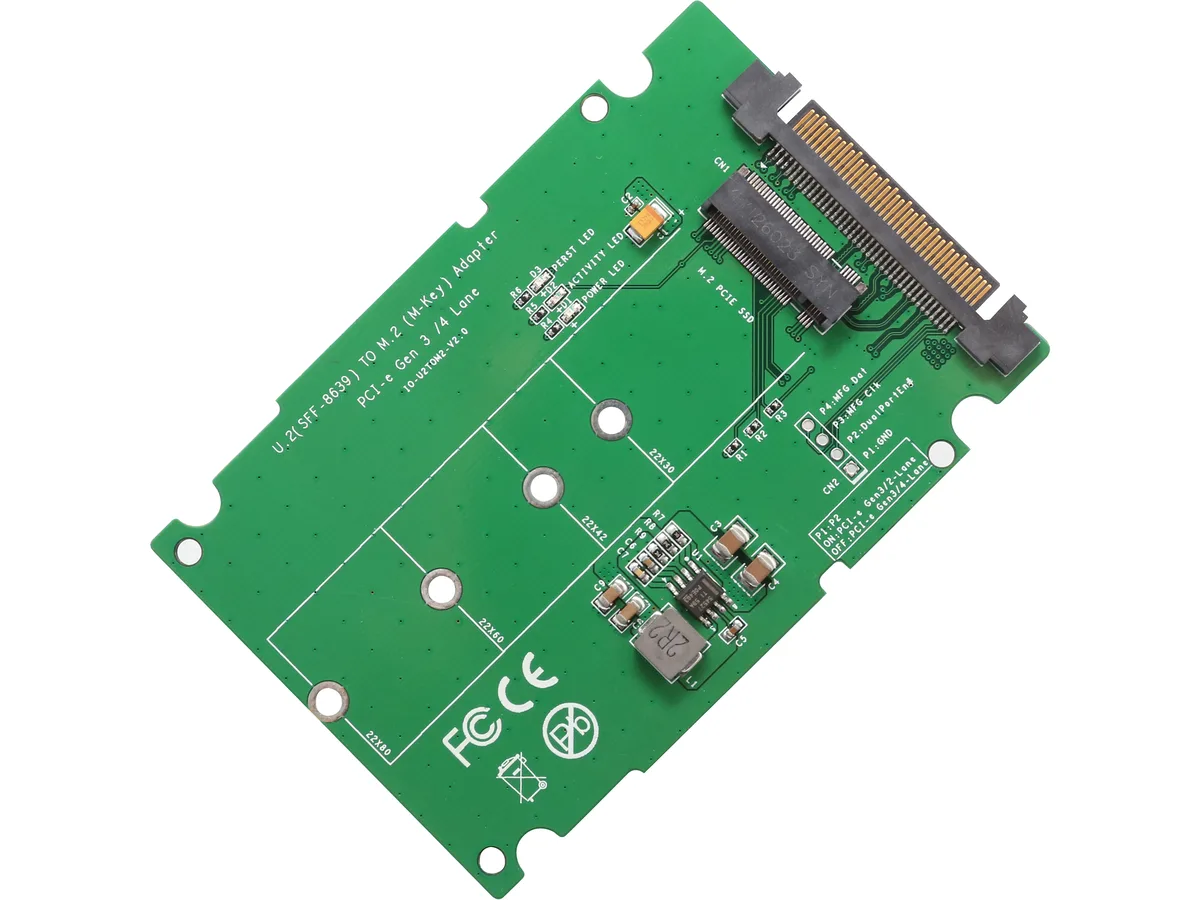 Syba Syba SI-ADA40123 M.2 PCIe NVMe SSD to U.2 (SFF-8639) 2.5-Inch Adapter expansion card — foto del producto