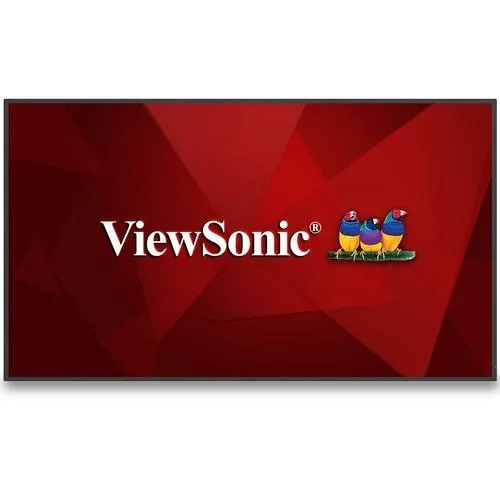 Black 43-inch commercial display with thin bezels and matte anti-glare screen