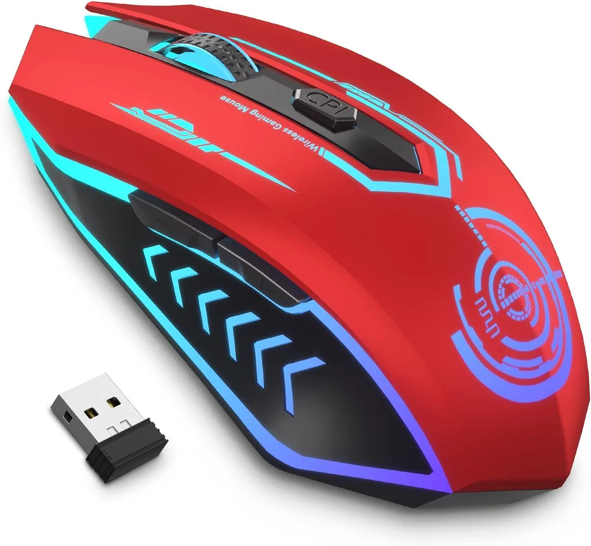 BFKK BFKK Wireless Gaming Mouse 10000 DPI Red — Produktfoto
