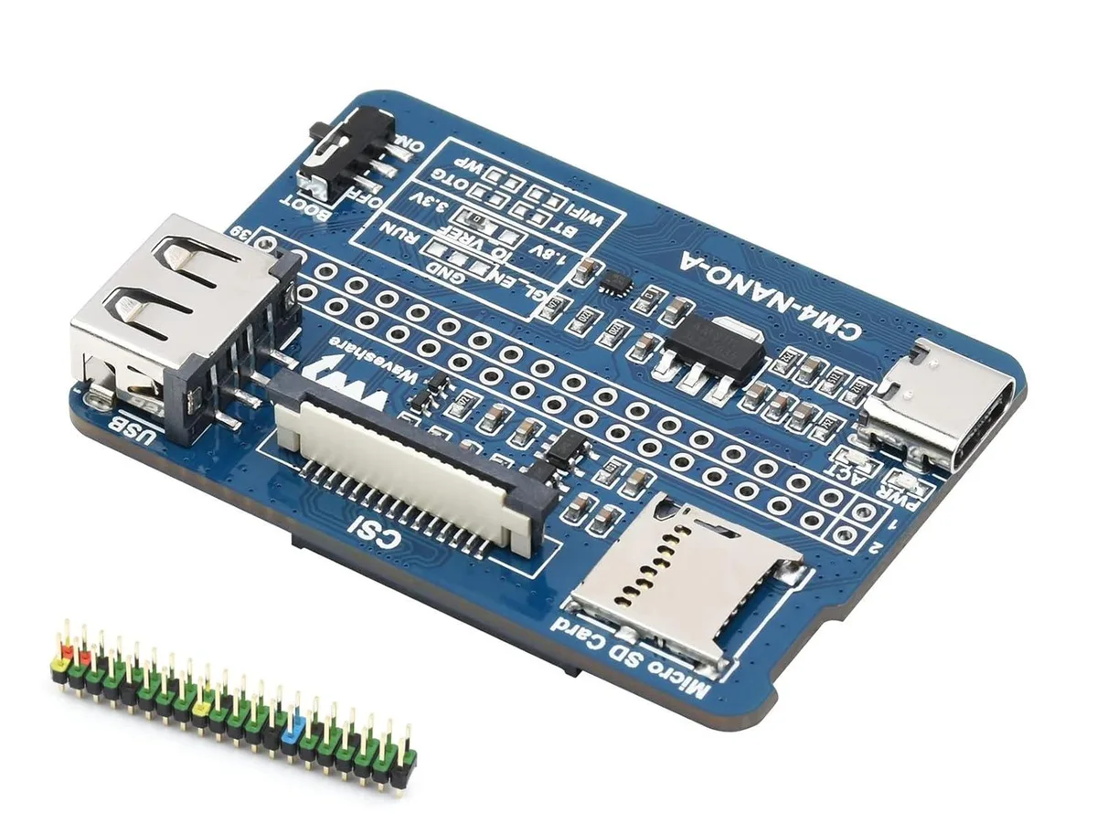 LORDWORLD LORDWORLD Nano Base Board (A) CM4 development board 40PIN GPIO USB 2.0 MIPI CSI-2 15pin 1.0mm — 商品照片