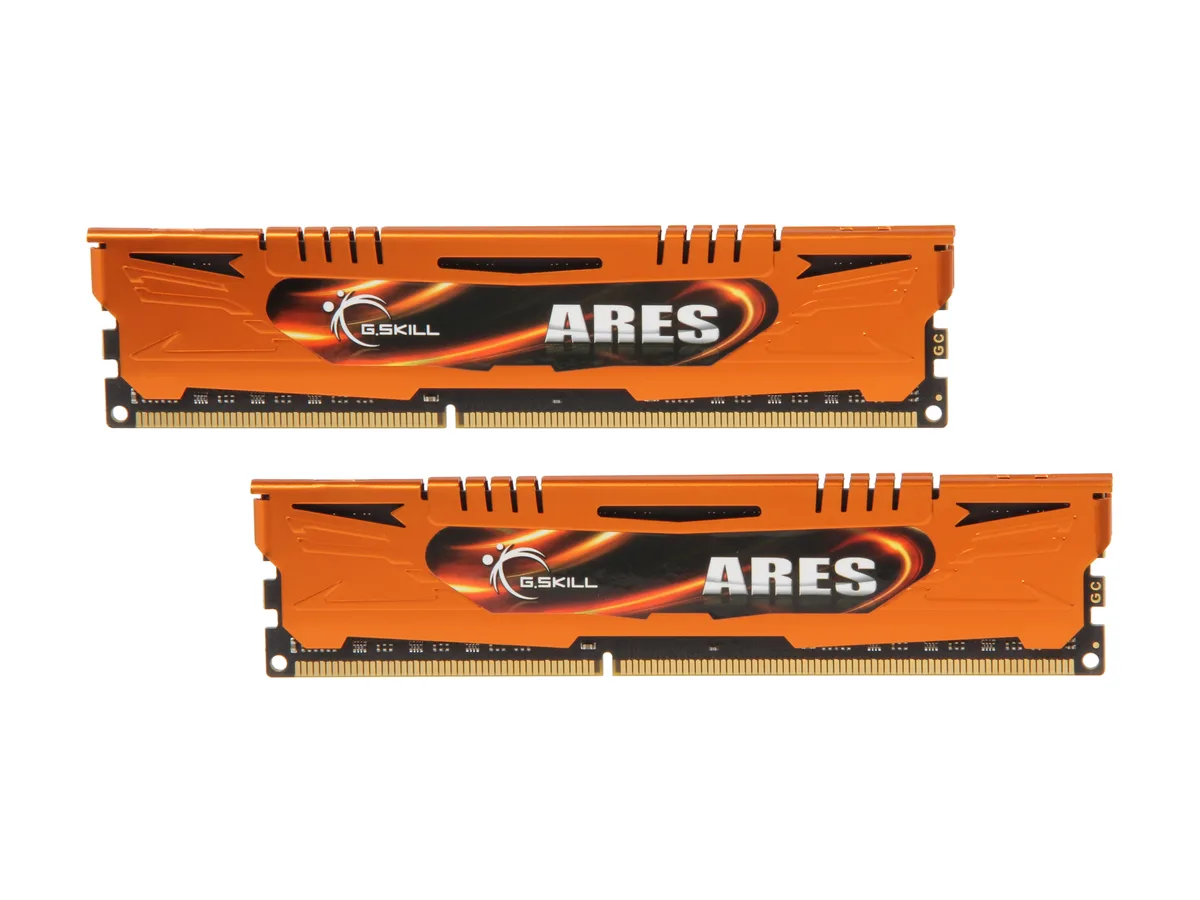 G.SKILL G.SKILL Ares F3-1600C10D-16GAO 16GB (2×8GB) DDR3 1600 CL10 desktop RAM — product photo