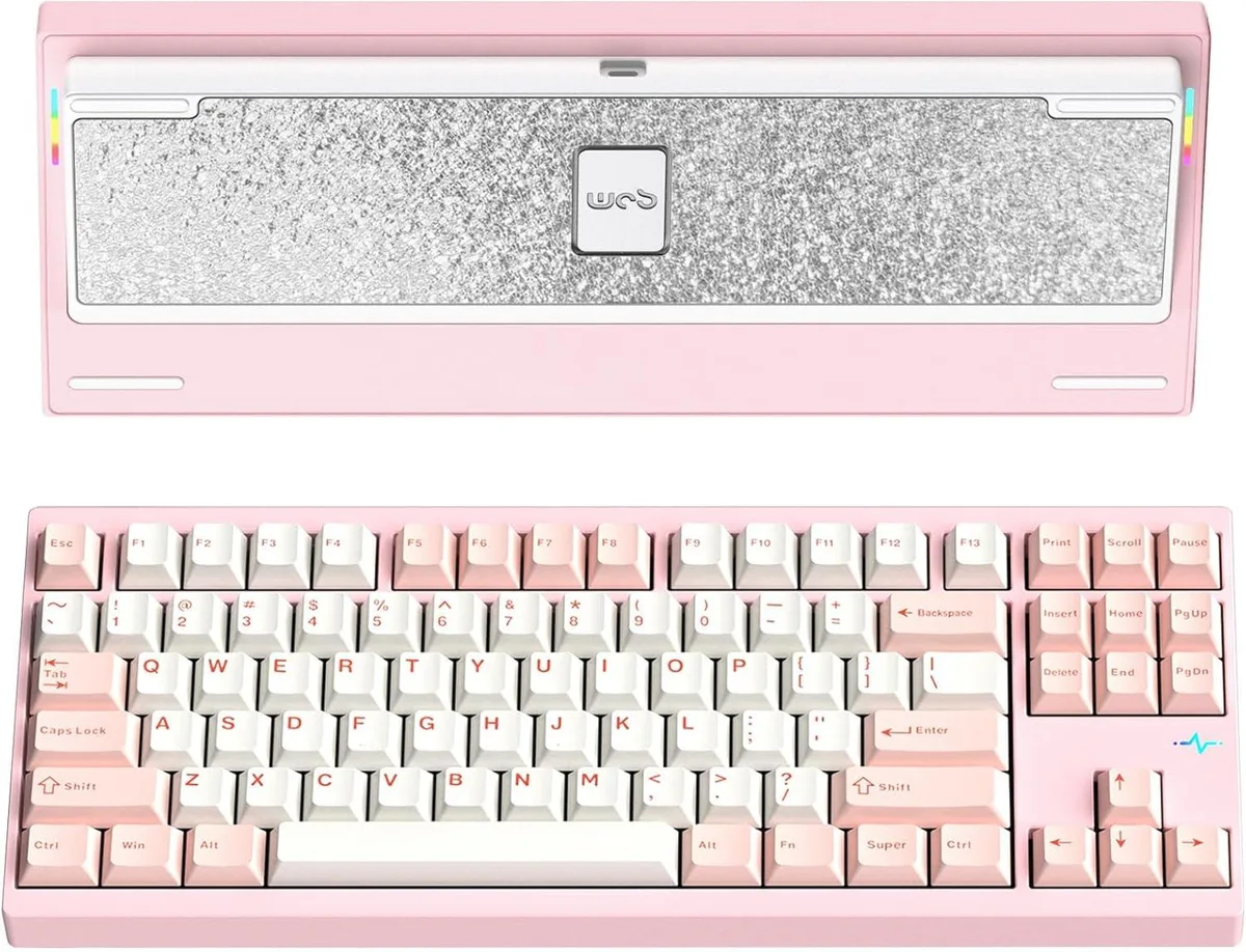 BFKK BFKK CRUSH80 80% RGB Gaming Keyboard Pink — photo du produit
