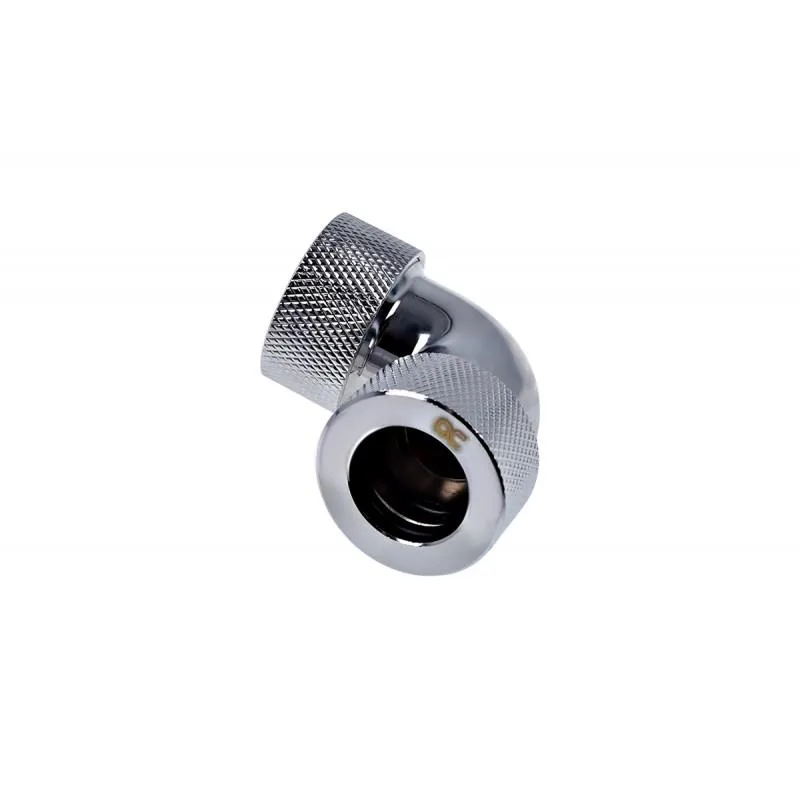 Alphacool Alphacool HT 16mm HardTube Compression Fitting 90° Elbow Chrome 17297 — fotografie produktu