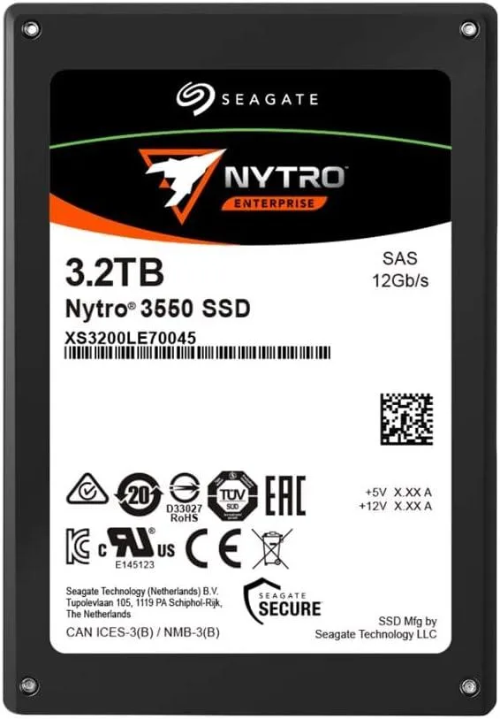 Seagate Nytro 3000 3.2 TB 2.5 inch SAS enterprise SSD