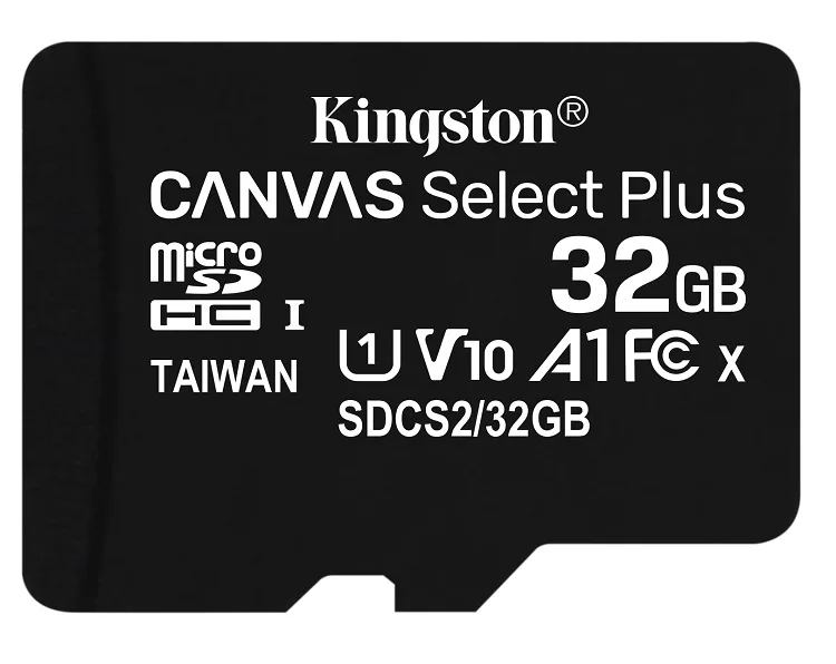 Kingston Technology Corp. Kingston Technology Corp. SDCS2/32GB 32GB microSDHC memory card with adapter — vörumynd
