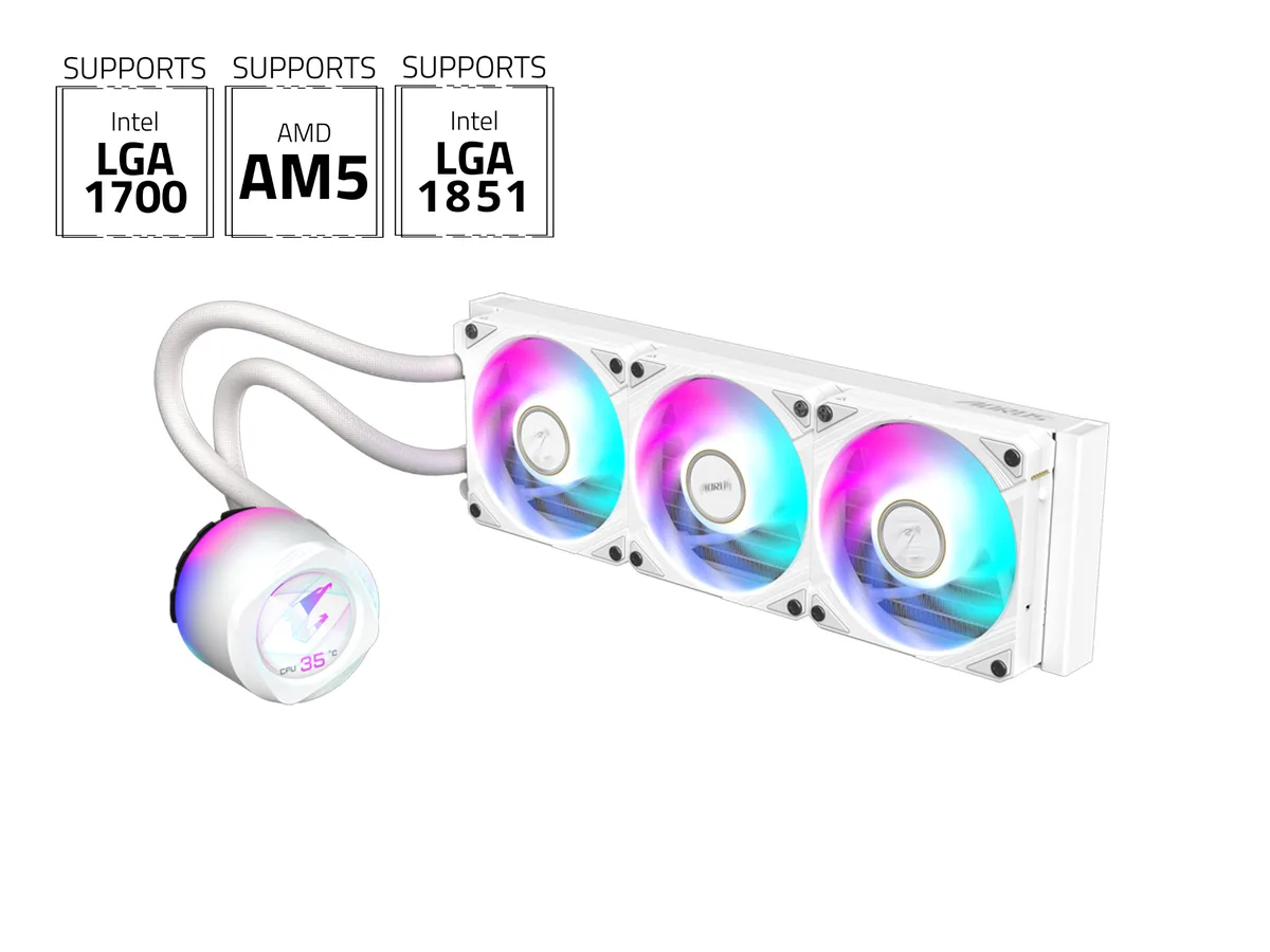 GIGABYTE GIGABYTE AORUS WATERFORCE X II 360 ICE liquid cooler — product photo