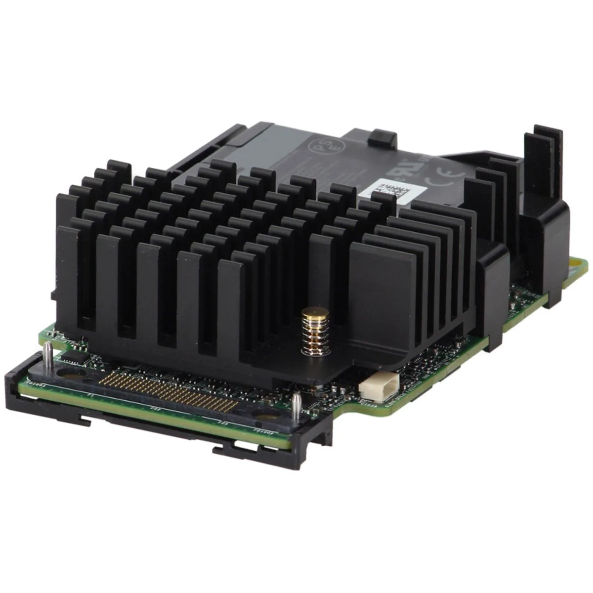 Dell Perc H740P MiniMono controller card, green PCB with metal bracket