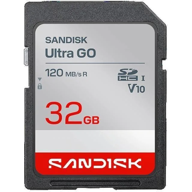 SanDisk SanDisk Ultra GO SDHC 32GB 120MB/s UHS-I A1 C10 U1 V10 memory card — 商品写真