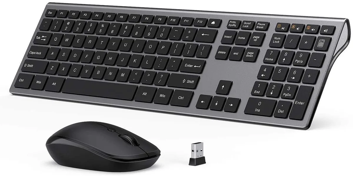 Corn Electronics Corn Electronics Wireless Keyboard and Mouse Combo Space Gray — zdjęcie produktu