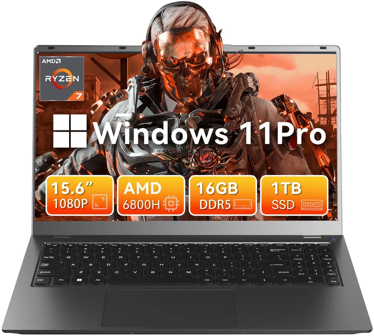 BRENUC BRENUC NS2152R-RT 15.6" gaming laptop Ryzen 7 6800H 16GB DDR5 1TB NVMe — product photo