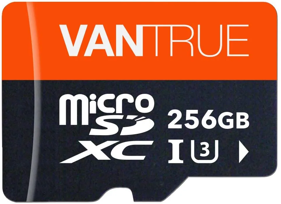 Vantrue Vantrue 256GB MicroSDXC U3 V30 Class 10 memory card — 제품 사진