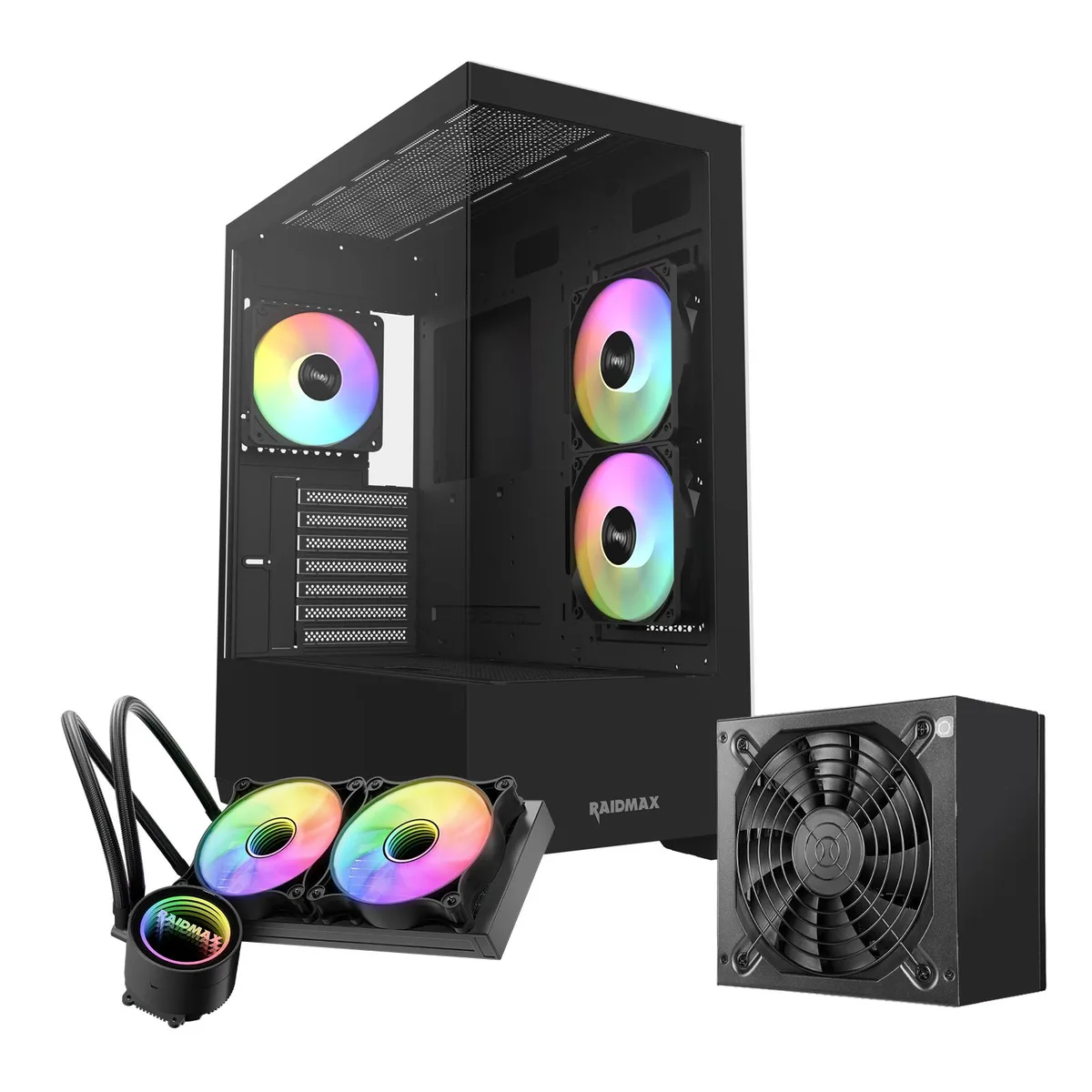 Raidmax Raidmax I801 PC case bundle 700W PSU 240mm cooler 390mm GPU support — photo du produit