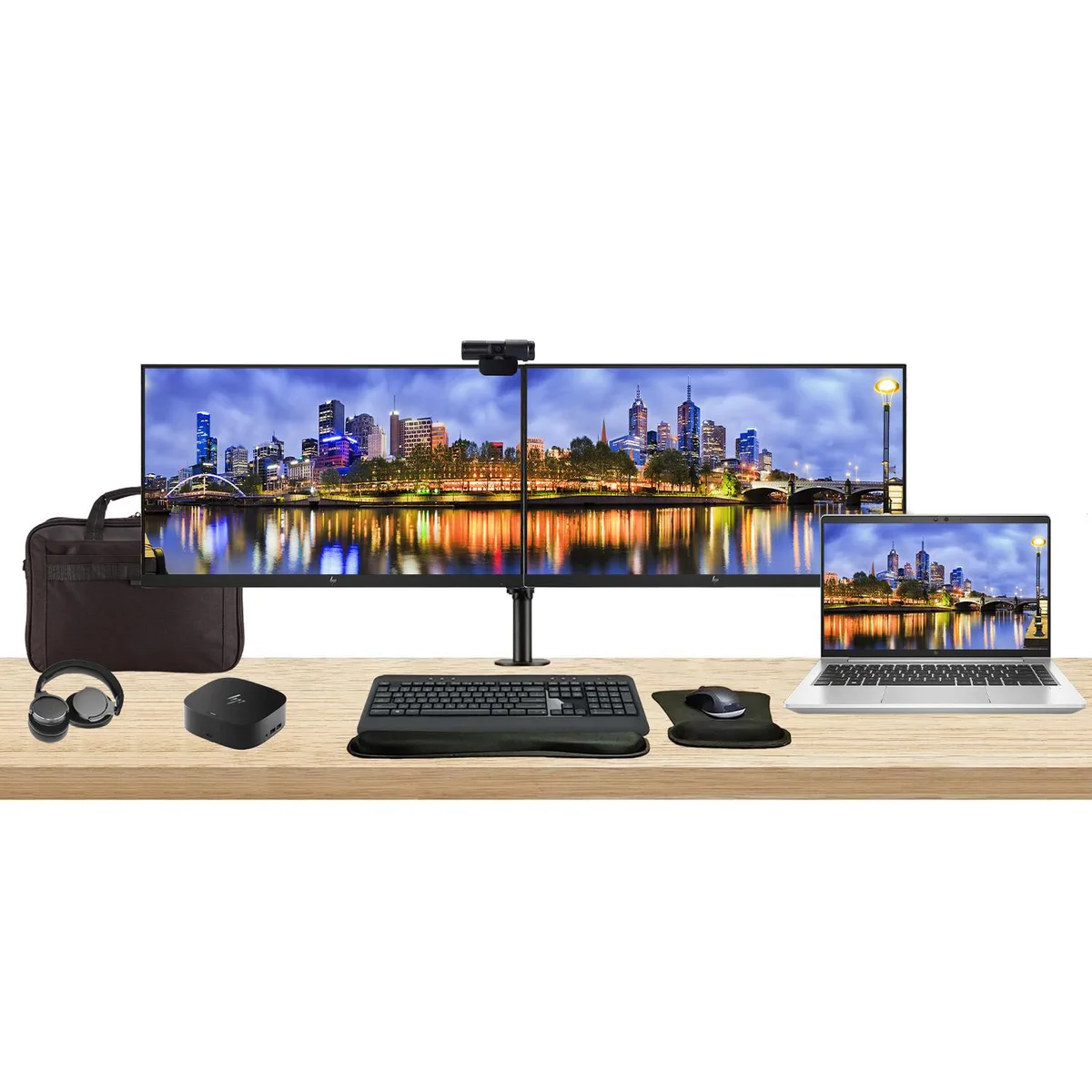 HP HP EliteBook 645 G10 14" Ryzen 5 16GB 512GB Dual Monitor Bundle — 商品写真